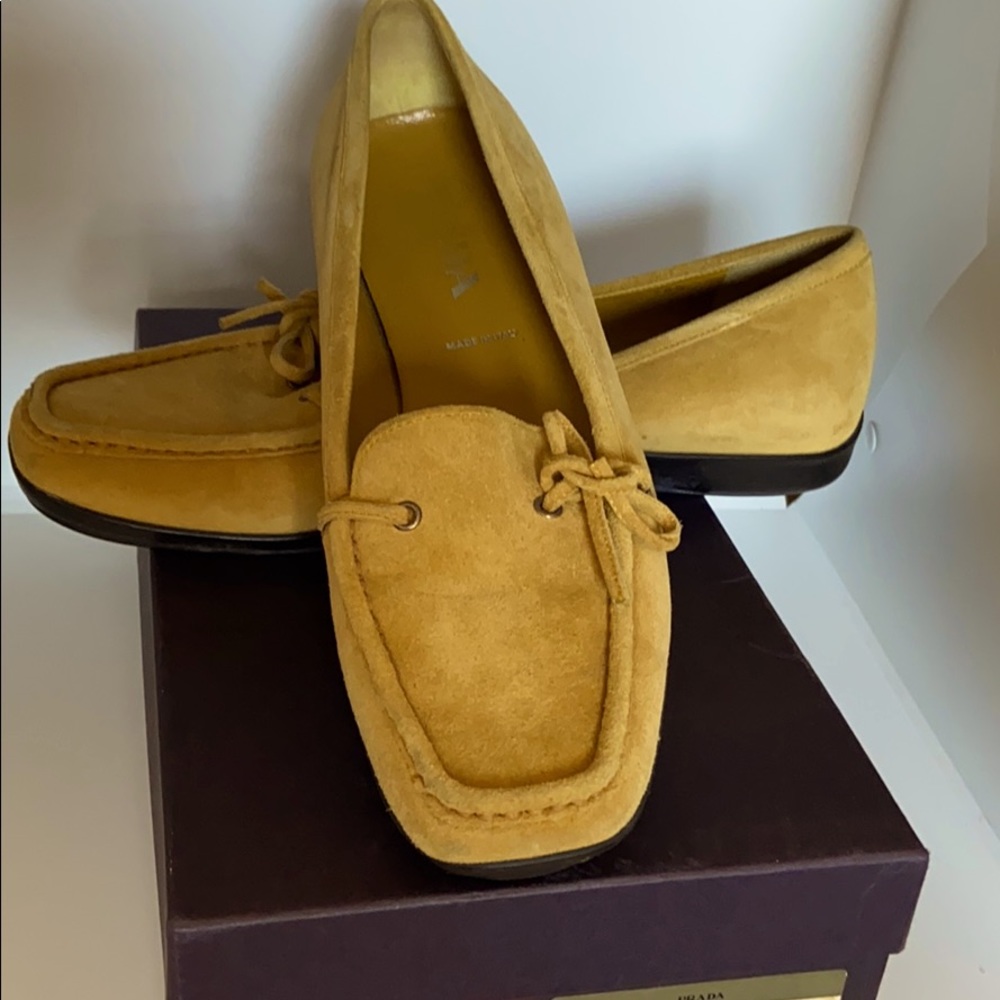 COPY - Prada loafers Donna Baby Mustard 38 1/2
